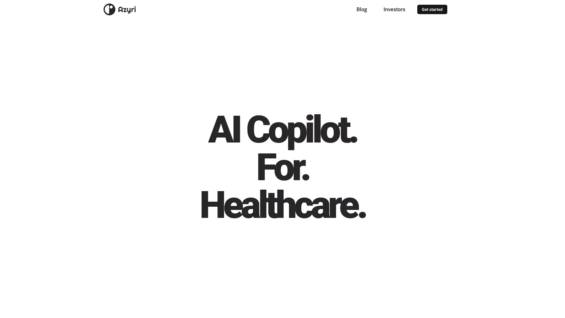 AI Co-pilot for Healthcare