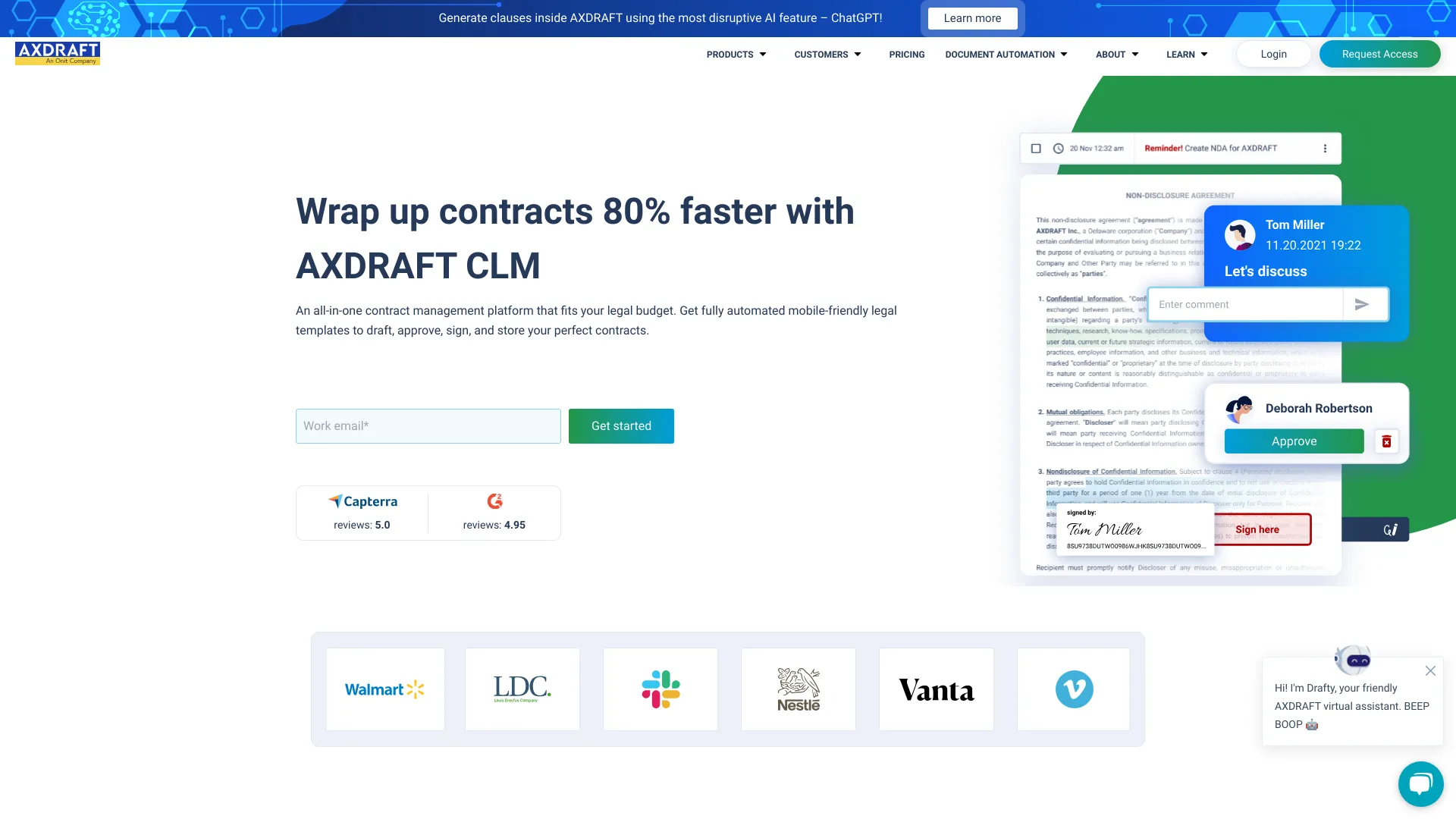 AXDRAFT Contract Management System