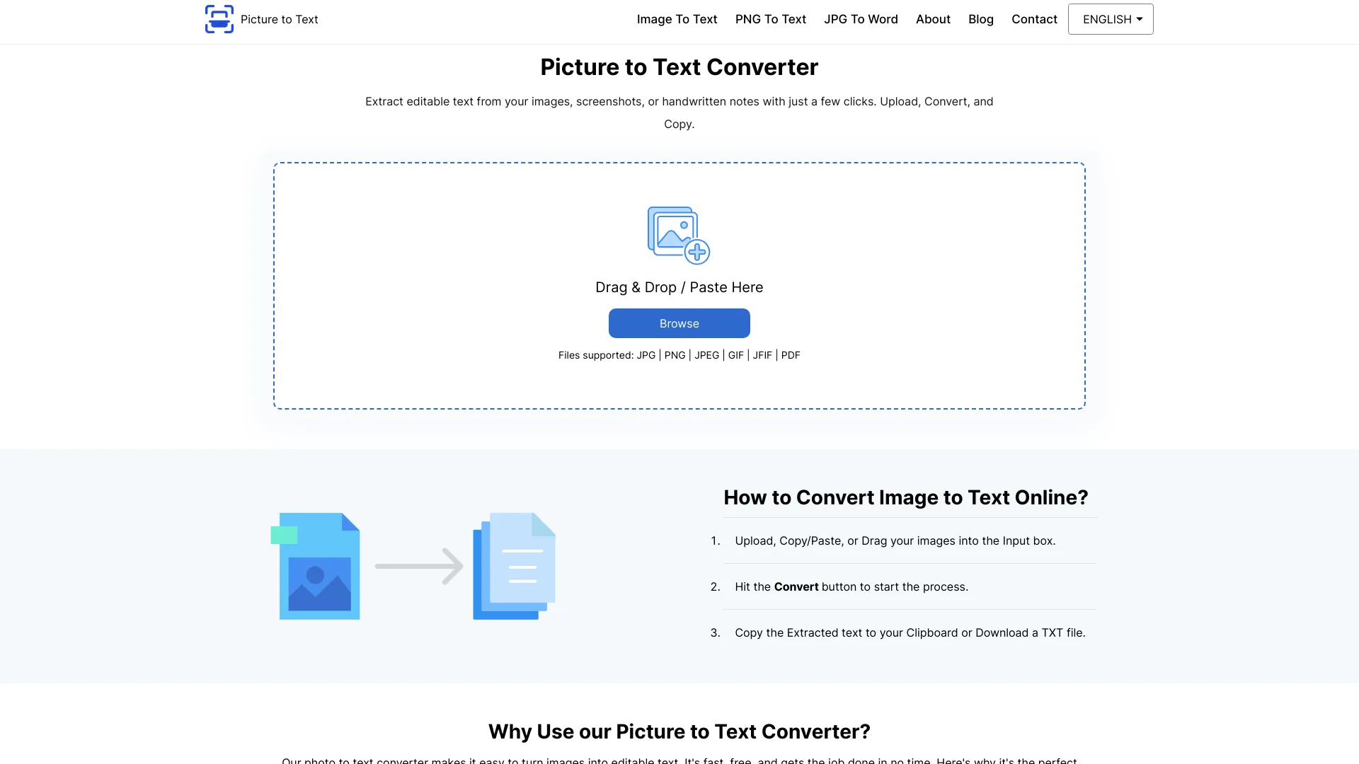 Picture to Text Converter