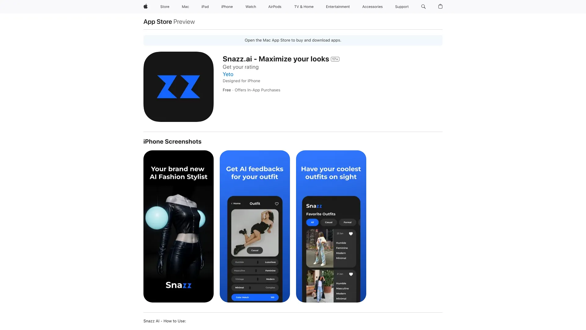 Snazz AI: Your Fashion AI Stylist